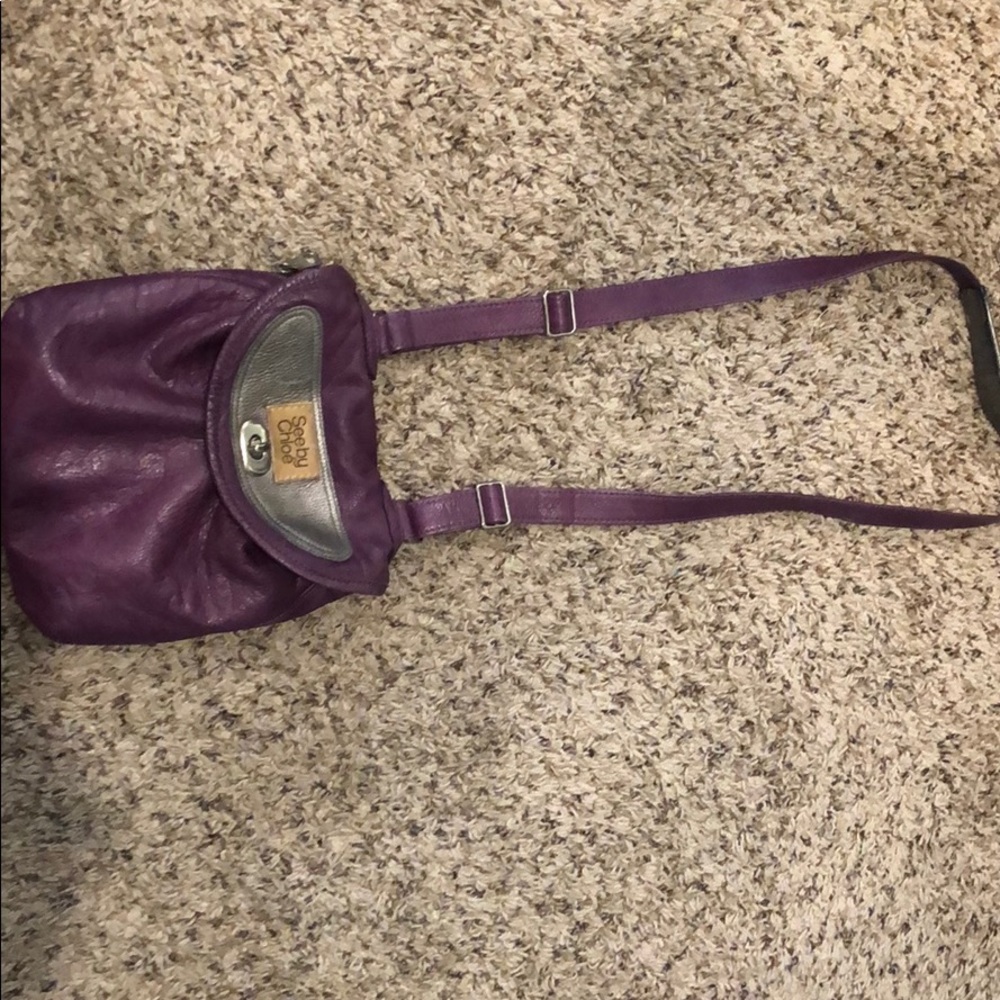 See by Chloe purple bag